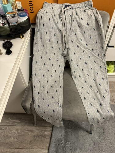 Polo RALPH LAUREN Signature Horses Bears Print DESIGNER PYJAMAS JOGGER BOTTOM XL - Picture 17 of 23