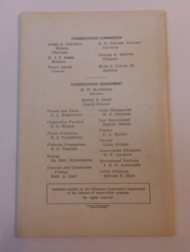 Boletín de conservación vintage de Wisconsin de febrero de 1940 - Imagen 3 de 3