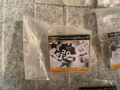 Pittsburgh Steelers Three River Stadium Greatest Moments Pin Set #1 #2 #6 #7 #10 - Picture 4 of 7