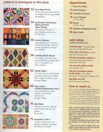 2007 April No.391 Quilter's Newsletter Magazine Vintage #Q63 - Foto 3 di 3