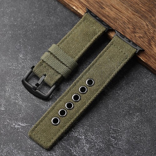 Sportarmband Nylon Canvas Band Bracelet für Apple Watch Ultra 49mm Series 9/8/7/6 - Bild 18 von 19