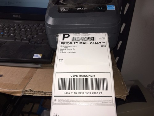 2000 Thermal Shipping Labels 250/Roll for Zebra Printer 4" x 6" NEW - Picture 3 of 3
