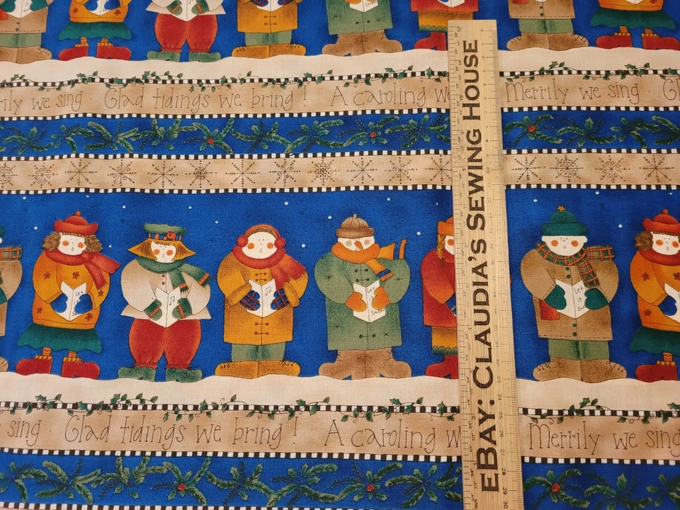 Villancicos de Navidad por Kari Pearson South Sea Imports SSI Scenic Stripe Azul Foto 3 de 4