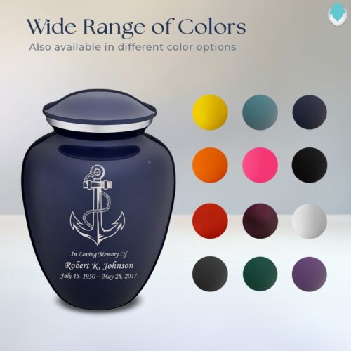 Geturns Adult Anchor Cremation urns for human ashes with Custom Engraving - Picture 8 of 31