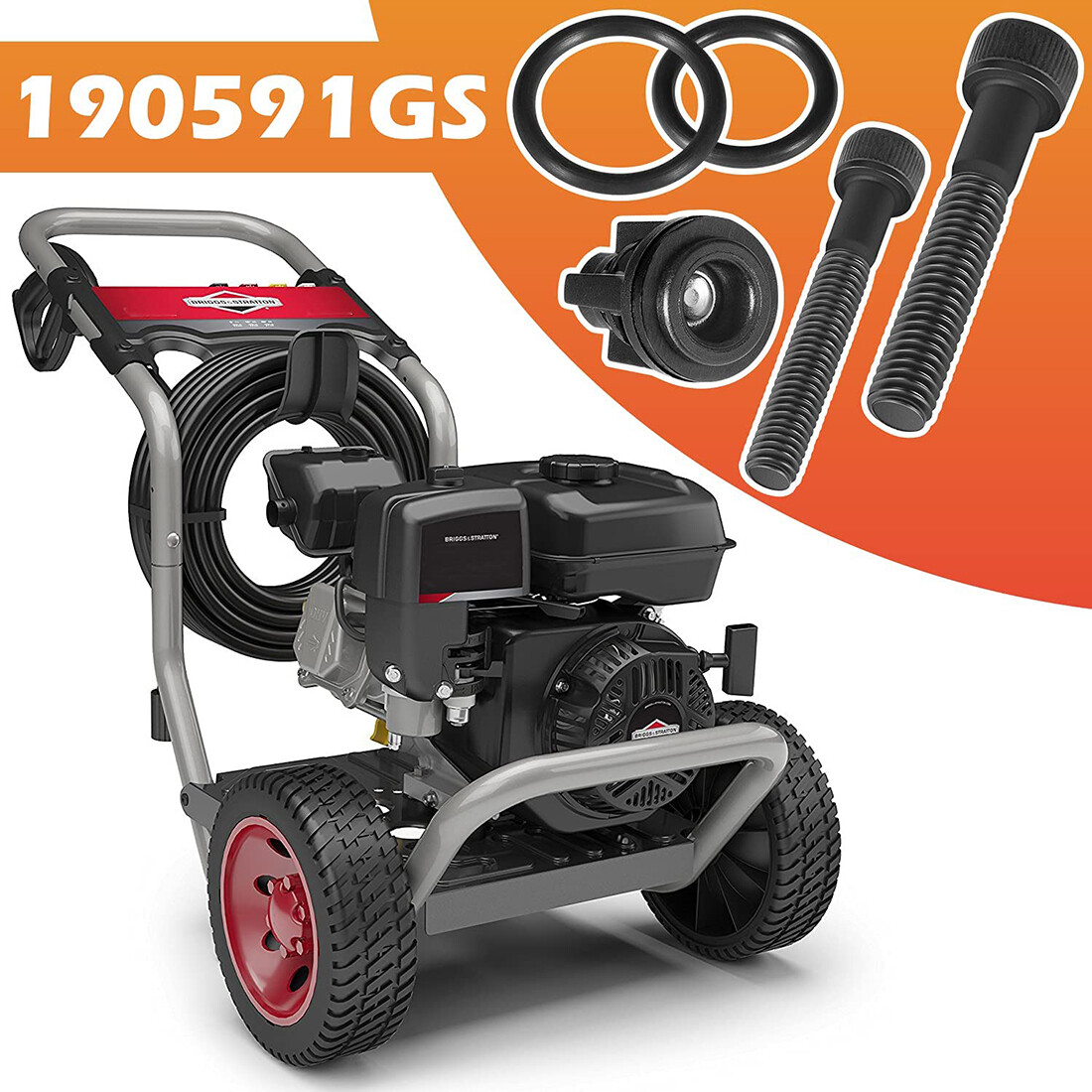 190591GS Pressure Washer Pump Valve Check Kit for Briggs Stratton Troy-Bilt