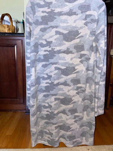 MYSTREE Shirt Dress Womens med Print camouflage long sleeve - Picture 5 of 8