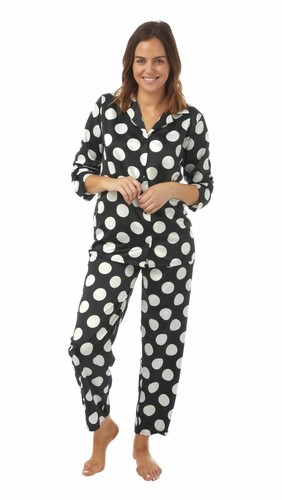 womens Ladies Satin Pyjama Set Silky Summer Lounge wear Pajamas long sleeve pjs - Picture 15 of 18