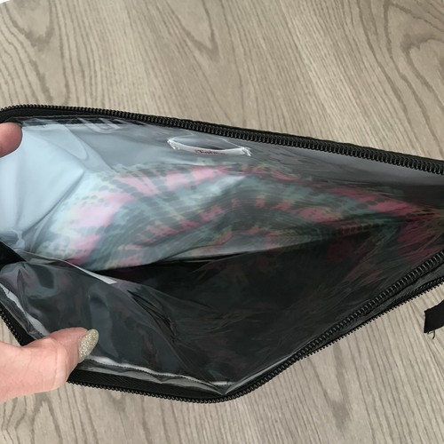 Justice tye dye rainbow "M” color changing wet/dry bikini bag brand new - Picture 5 of 9