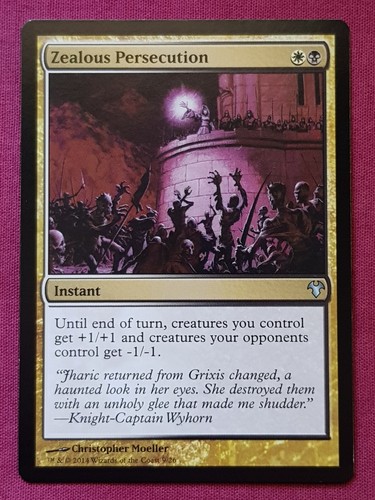 Magic The Gathering MODERN EVENT DECK ZEALOUS PERSECUTION black/white card MTG - Picture 1 of 2
