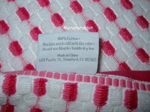 CARO PINK DOTS Bathroom Towel Set of 6 - 100% Cotton - New - Picture 8 of 8