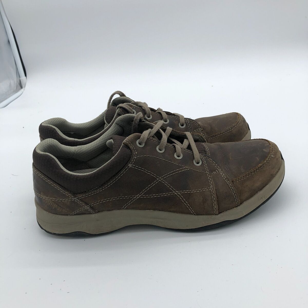 Ahnu Taraval Hiking Shoes Womens 9 Brown Nubuck Leather Sneaker Classic Outdoor