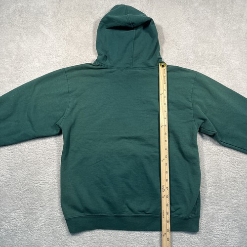Y2K Adidas Hoodie Sweatshirt Youth Large 14/16 Green Vintage Faded Distressed - Picture 5 of 7