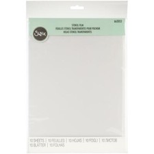Sizzix - Making Essential - Stencil Film 8.5x11, 10Pc, 663053