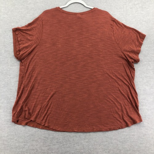 Old Navy Womens Orange Round Neck Short Sleeve Casual T Shirt Size Luxe 3X - Picture 11 of 14
