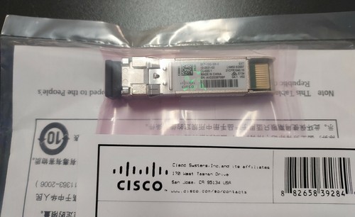 Nuevo Cisco SFP-10G-SR-X 10-2631-02 sellado genuino con holograma * ¡1 año de garantía!* - Imagen 5 de 8