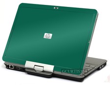 GREEN Vinyl Lid Skin Cover Decal fits HP EliteBook 2730P Laptop