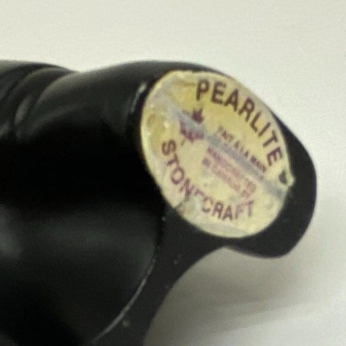 Vintage Inuit Black Polished Stone Figurine Sculpture Pearlite Stoneware *Read* - Picture 8 of 8