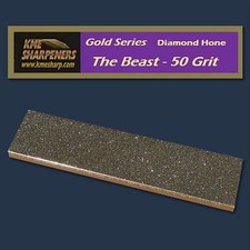NEW! 6-Inch Long KME Gold Series Diamond Hones "The Beast" 50-Grit Diamond Hone