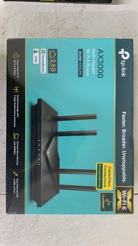 TP-Link AX3000 Multi-Gigabit Wi-Fi 6 Router 2.5G Port Dual-Band VPN OneMesh UK - Picture 3 of 8