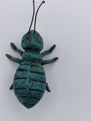 Rod Iron Ant Art Sculpture Heavy Green Indoor Outdoor Garden Decoration Small - Picture 4 of 10