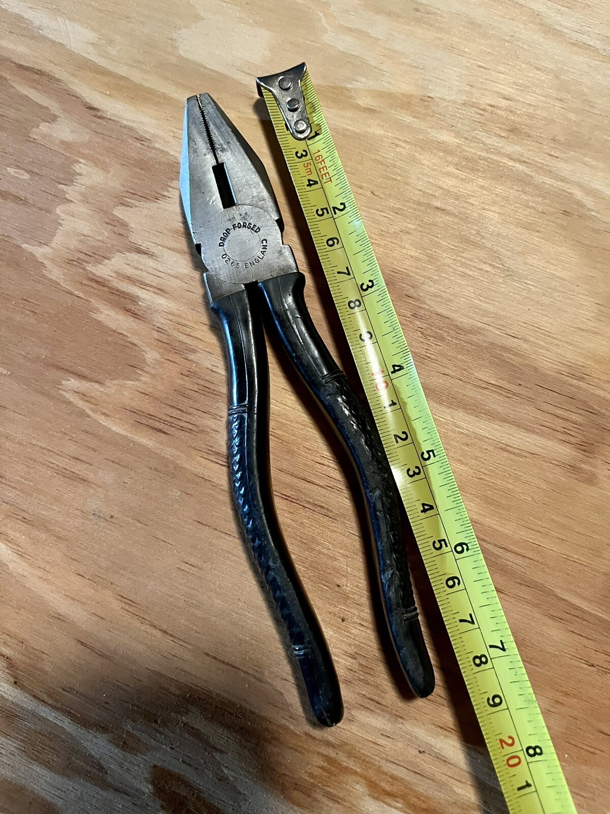 Vintage PS&W Co Lineman Pliers Wire Cutters Electrical 240-8 8