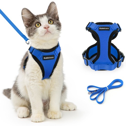 rabbitgoo Pet Cat Harness and 59" Leash Escape Proof Adjustable Vest for Cats - Picture 17 of 20