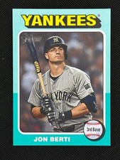 2024 Topps Heritage High Number AQUA Border 655 Jon Berti New York Yankees SP