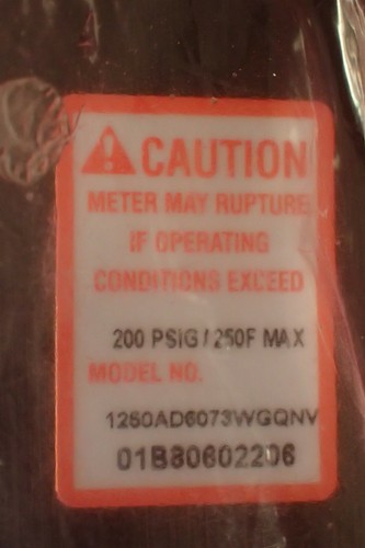 1250A BROOKS ShoRate Low Flow glass Tube Flowmeter 1/8-1/4” NPT SS Locknuts G192 - Picture 3 of 7