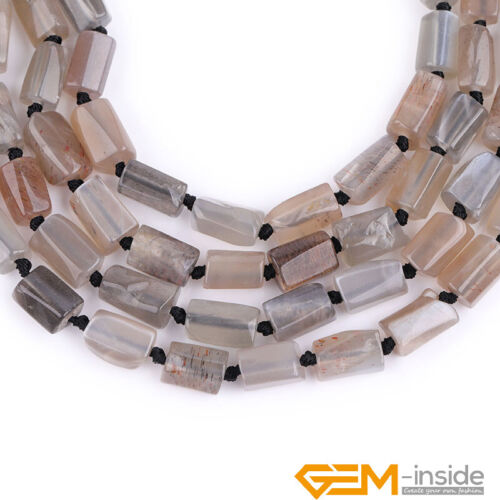 8x12mm Natural Assorted Gemstone Tube Column Faceted Beads Jewelry Making 15" - Foto 159 di 294