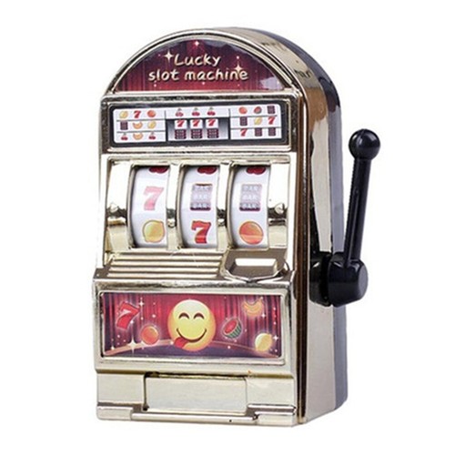 (Or) Jouet De Machine à Sous Bancaire Mini Machine à Sous - Foto 12 di 12