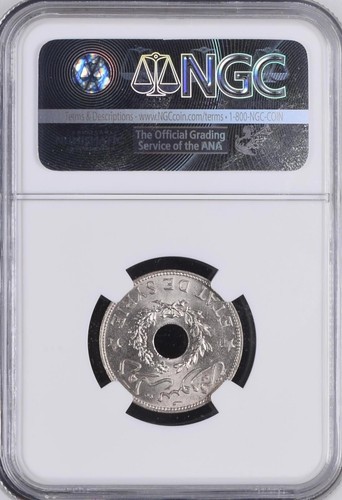 LEBANON - S Y R I E , 1 PIASTRE 1935 ( 24 ) NGC MS 66 - TOP POP , RARE - Picture 3 of 3
