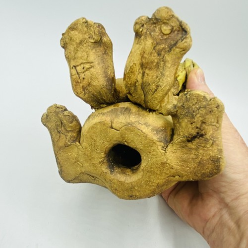 Hindt Studio Art Pottery Lion Spaghetti Clay Cat Brutalist Sculpture Figure READ - Picture 10 of 13