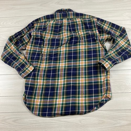 Ralph Lauren Blake Button Down Shirt Sz Medium Long Sleeve Plaid Multicolor Logo - Picture 7 of 7