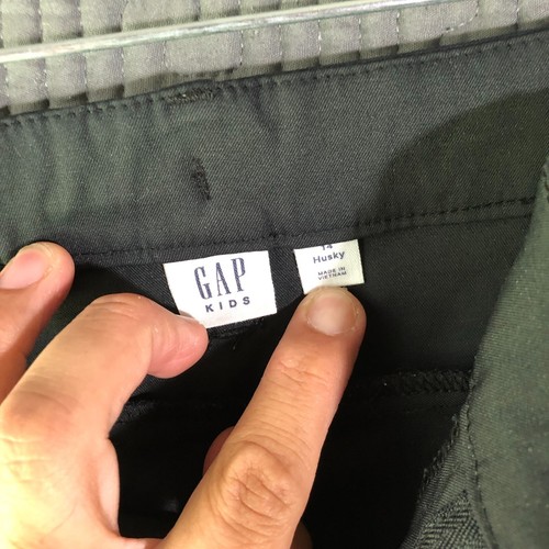 Pantalones Cortos Gap Niños Juveniles Talla 14 Husky Negro Bolsillo Trasero con Cremallera Cintura Ajustable - Imagen 2 de 8
