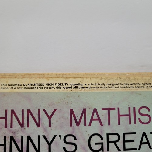 JOHNNY MATHIS Johnny's Greatest Hits LP Record Columbia 1962 CS 8634 - Picture 8 of 13