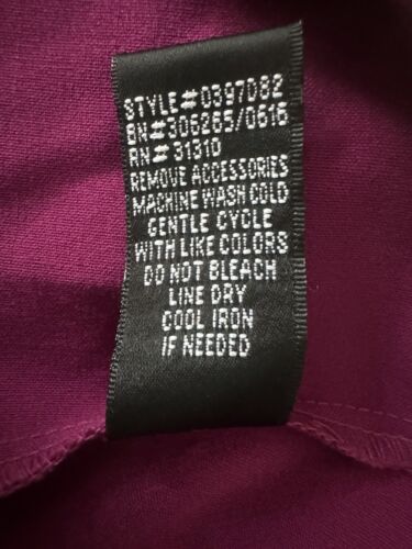 AGB Fuchsia lila Kleid Gr. 16 ärmellos ausgestellt Freizeit Party Karriere - Bild 7 von 9
