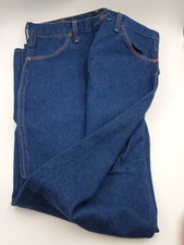 Vintage Wrangler Jeans Mens 34x33 Blue 935DEN Straight Fit Dark Wash Denim Pants