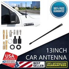 High-quality 13inch Carbon Fiber Antenna FM/AM Screws Black Kit for Fiat 500L