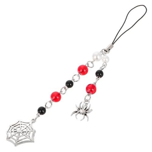 Spider Bead Mobile Phone Chain Cell Bracelet Wristlet Beaded Charm - 第 2/12 張圖片