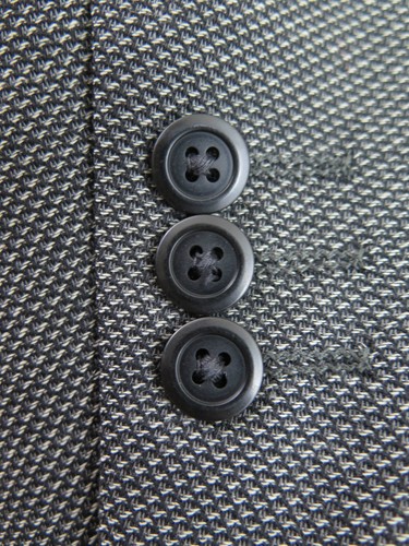 Jhane Barnes Wool Gray Black Geometric Blazer Suit Jacket Sport Coat 43 R EUC - Picture 11 of 12