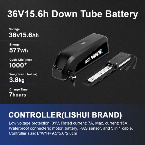 36V250W 28" 700c Ebike Conversion Kit Front Hub Motor with HL36V 15.6Ah Battery - Picture 5 of 8