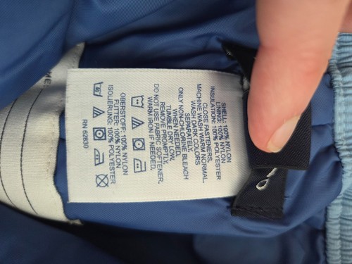 Lands’ End Squall Kids Size 6 Light Blue Snow Pants Boys or Girls Snow Pants - Picture 5 of 6