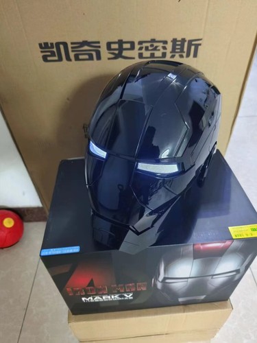 Automatic Iron Man helmet, wearable deformable voice controlled mask, Black Warr - Picture 14 of 27