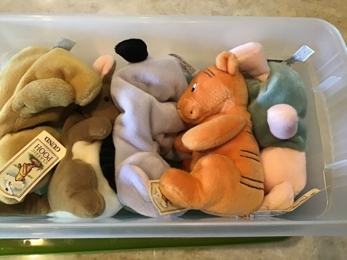 【希少❗️ヴィンテージ】GUND CLASSIC POOH セット Vintage Classic Pooh By Gund 6” Set Of 5 Pooh Tigger Eyore