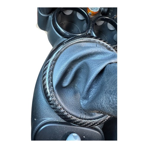 MINI R53 Gear Lever Surround Genuine Carbon Fibre Cover R50 R52 Cooper S JCW One - Afbeelding 2 van 9