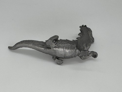 Vintage Pewter Dragon Michael Ricker 5 Inches 10.3 Ounces - Picture 6 of 8