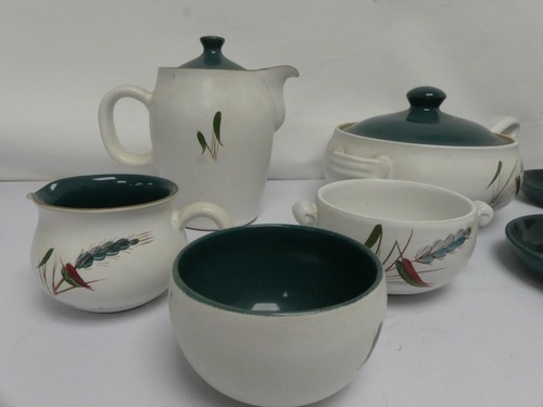 (ref288CU) Denby Greenwheat Coffee Set - Picture 2 of 7