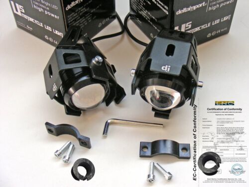 Coppia Faretti Moto CE LED UNICA Funz. Interruttore Connettori Fusibile a scelta - Foto 12 di 13