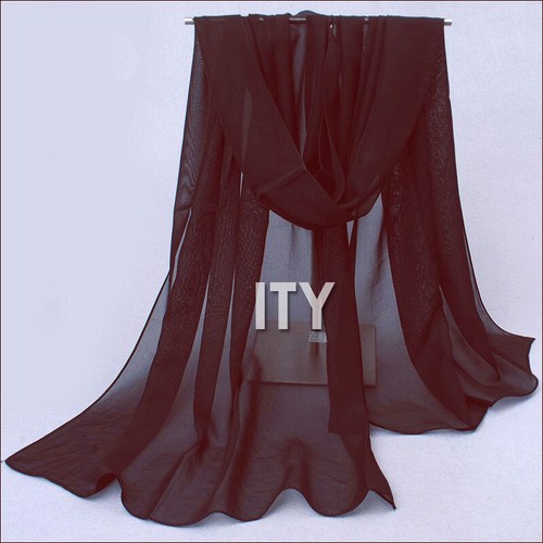 Chiffon Veils Belly Dance Scarf Neckerchief Hijab Tribal VOILE Bollywood Costume - Picture 3 of 26