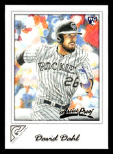 2017 Topps Gallery David Dahl Rookie Artist Proof #114 - Colorado Rockies